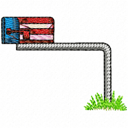 Mailbox Embroidery Design 8 Mailbox Embroidery Design 8